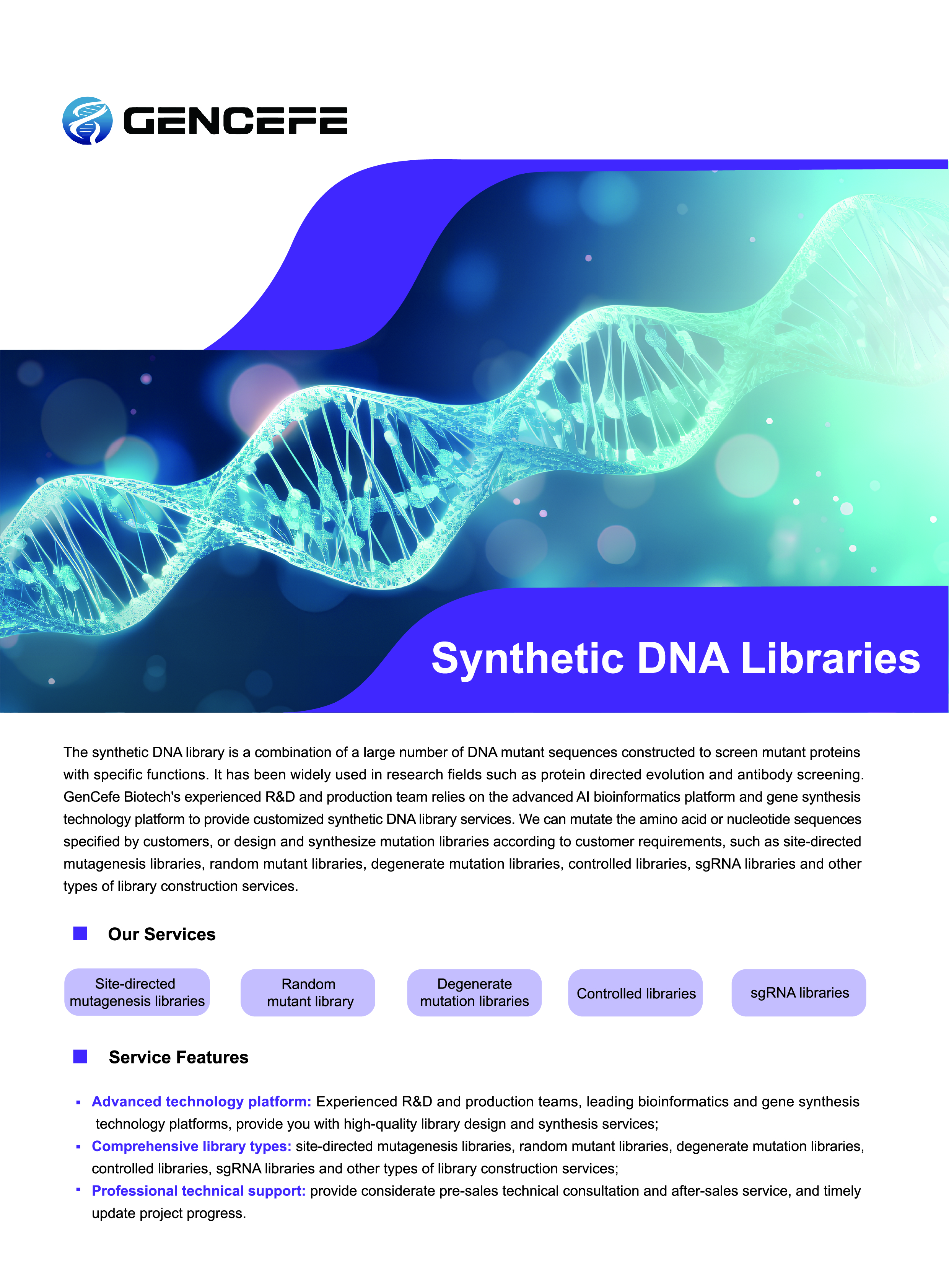 Synthetic DNA Library